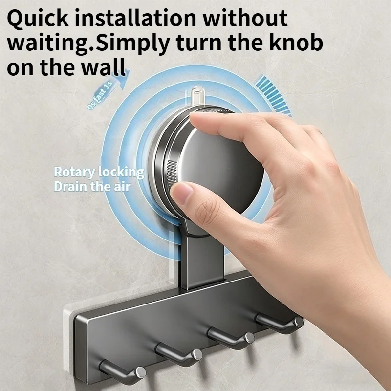 Suction Cup kitchen Hook Hanger No Need To Drill Kitchen Organizer Accessories thumbnail 3