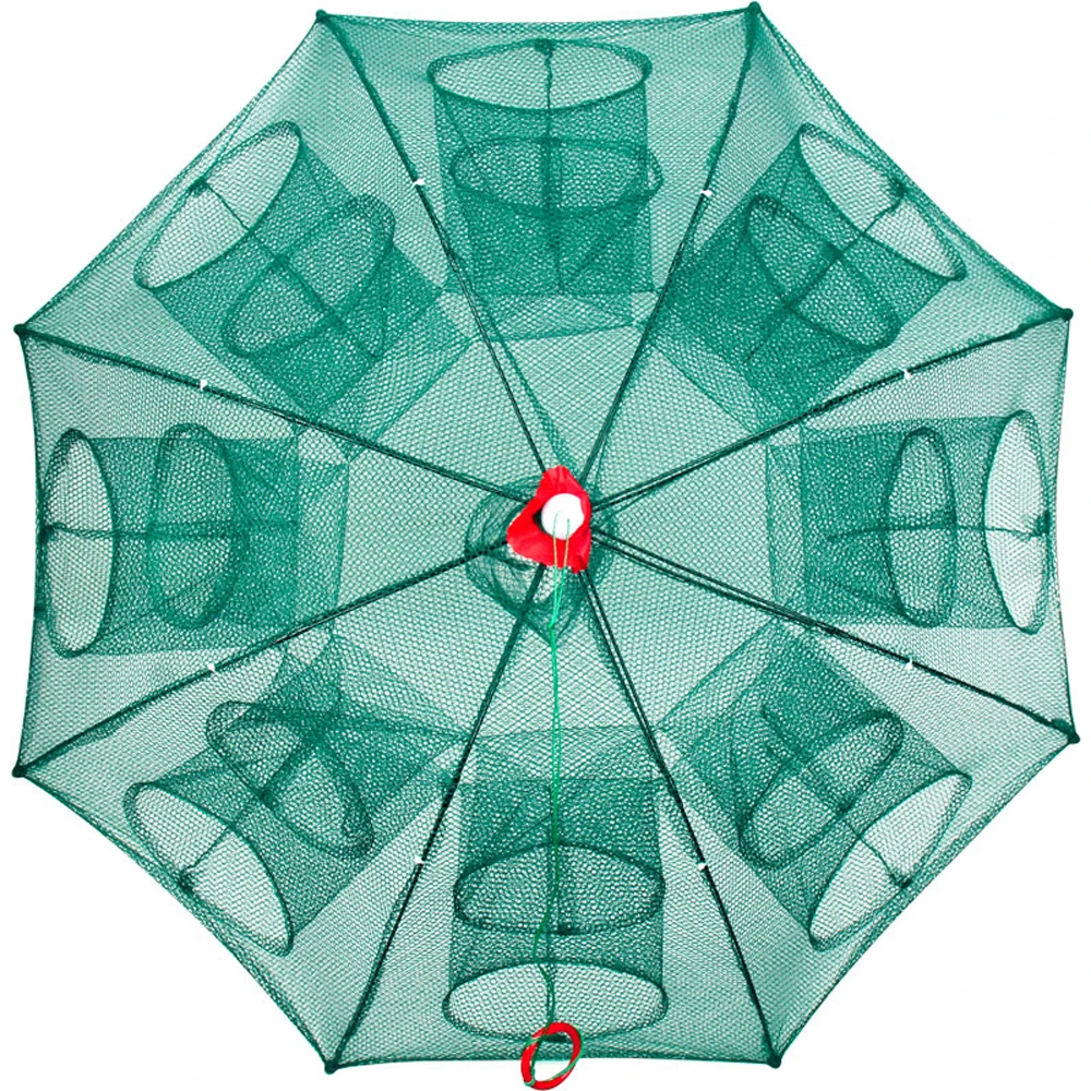 4-28 Holes Foldable Automatic Fishing Net Portable Catch Trap Mesh for Fish Shrimp Minnow Crab Cast Net Outdoor Fishing Tool thumbnail 6