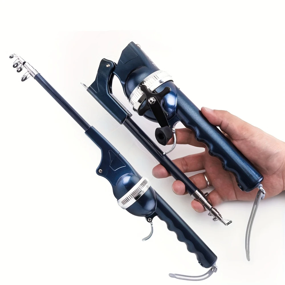 Portable Carp Foldable Sea Fishing Rod 134cm Telescopic Folding Ultra Hard Lure Pole Reel Combo 1 Body with Fishing Line Tackle thumbnail 6