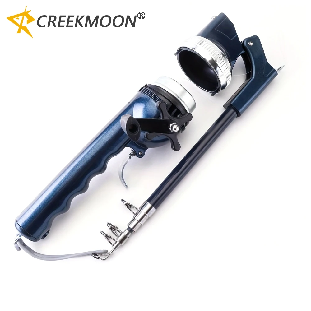Portable Carp Foldable Sea Fishing Rod 134cm Telescopic Folding Ultra Hard Lure Pole Reel Combo 1 Body with Fishing Line Tackle