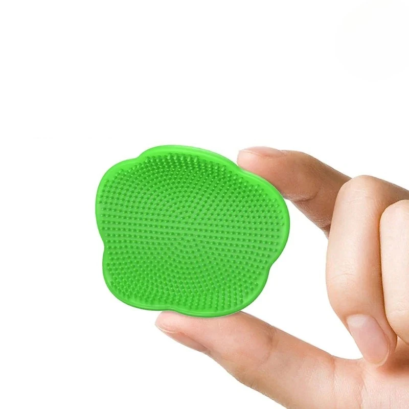 Silicone Shampoo Brush for Baby Infant Bathing Soft Silicone Boys Kids Shower Brush Head Hair Washing Massage Brushes Wipe Comb thumbnail 5