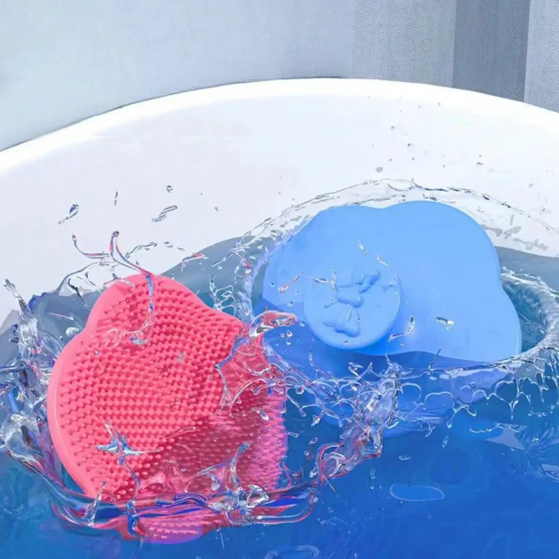 Silicone Shampoo Brush for Baby Infant Bathing Soft Silicone Boys Kids Shower Brush Head Hair Washing Massage Brushes Wipe Comb thumbnail 6