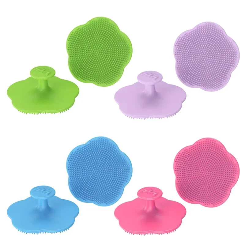 Silicone Shampoo Brush for Baby Infant Bathing Soft Silicone Boys Kids Shower Brush Head Hair Washing Massage Brushes Wipe Comb thumbnail 3