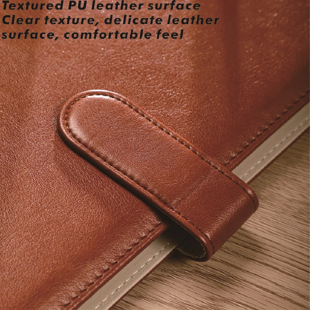 Leather high-end office folder multi-functional A4 paper folder binder detachable calculator set office supplies thumbnail 6