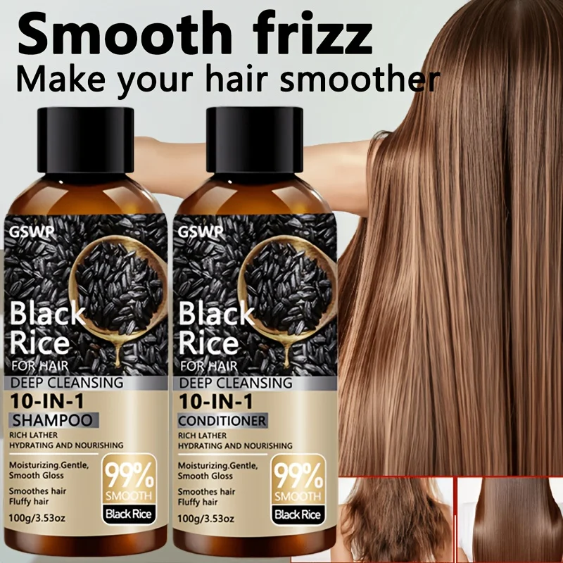 GSWP Black Rice Moisturizing Shampoo Conditioner Set, can gently care for and deeply nourish the hair,making the hair fresh.200g thumbnail 2