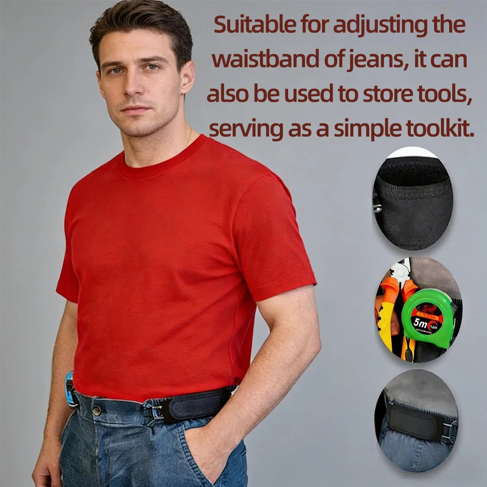 Fashion Ultra-soft No Buckle Elastic Belts Men's Stylish Comfortable Belt Loop Buckle-Free Belt Unisex Jeans Pants Belt for Men thumbnail 5