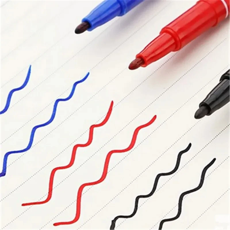 1/2/3pcs New 3pcs Colour Two Nib Waterproof Ink Art Markers Permanent Student School Office Supplies Painting Pen New thumbnail 2