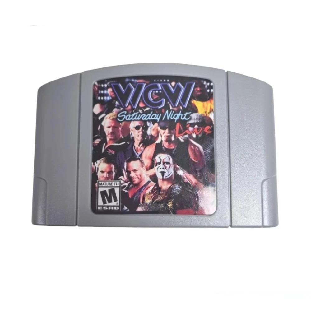 N64 Game Cassette, US Version,WCW Saturday Night， WrestleMania X ， 64-bit English Game Cassette, Collection Hobbies, Toy Gifts thumbnail 6