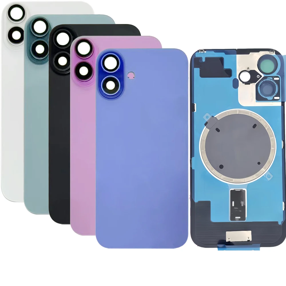 5-10Pcs Replacement Kit For 17 Pro Max Back Housing With Camera Lens Battery Glass Cover Rear Door Cover Frame Bezel Metal thumbnail 6