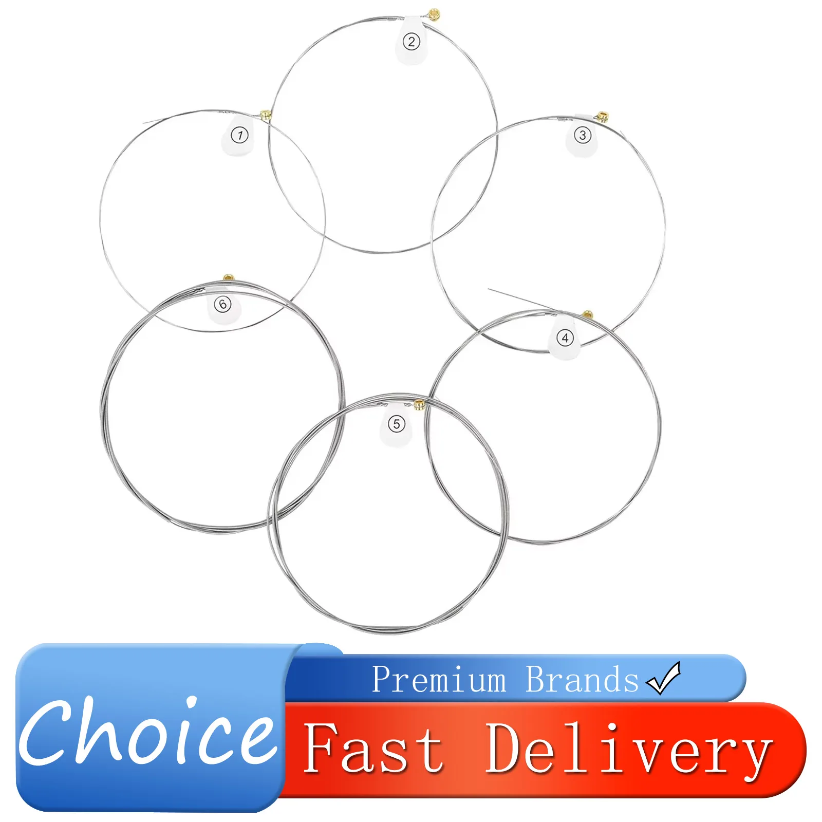 Shuffle EH10 Electric Guitarra Strings Imported Hexagonal Alloy Nickel Steel Wound Gold Beads Electric Guitar String Accessories