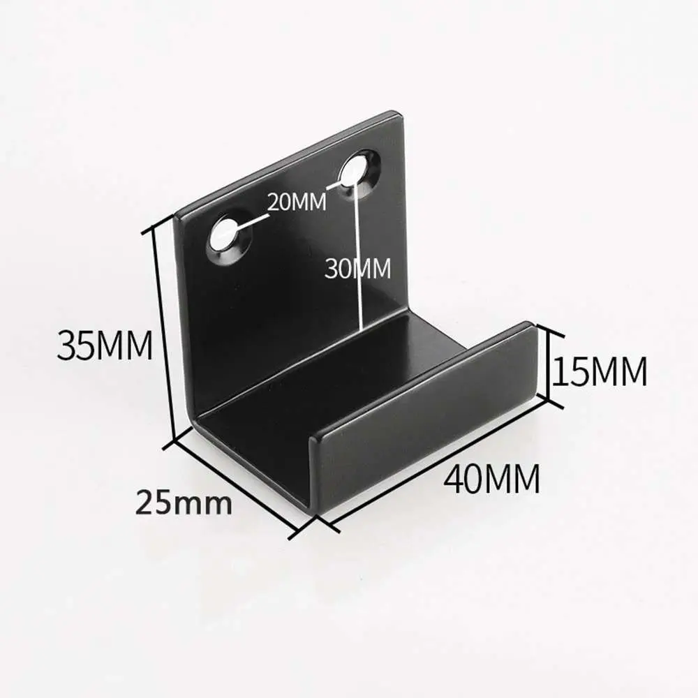 2Pcs Stainless Steel Hanging Code Wall Fixing Clip U Shape Tile Mirror Board Display Rack Multifunction Firm Hook Accessories thumbnail 6