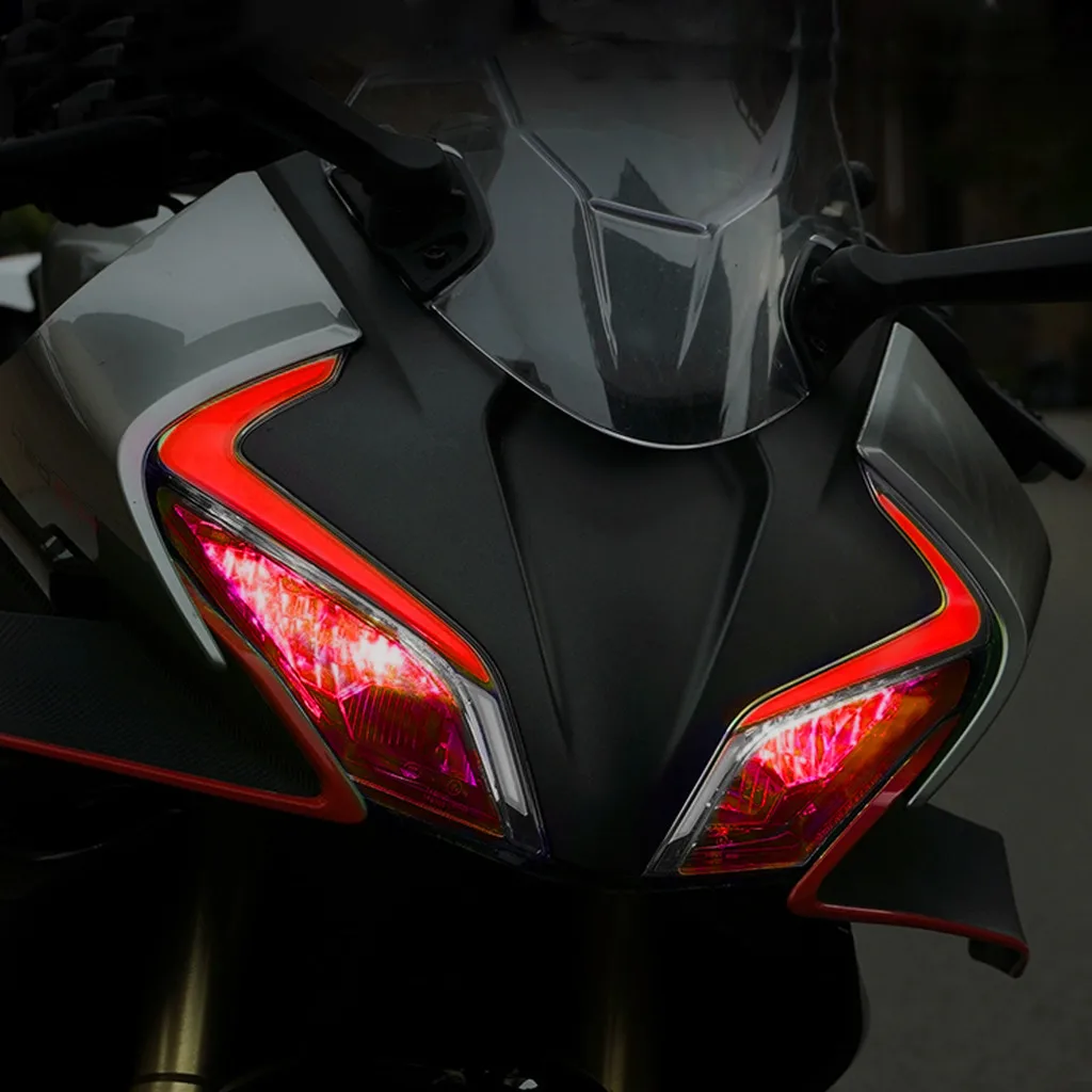 1Set Sport Style Motorcycle Sticker, Waterproof Vinyl Decal for Motorcycle Front Fairing Decor thumbnail 5