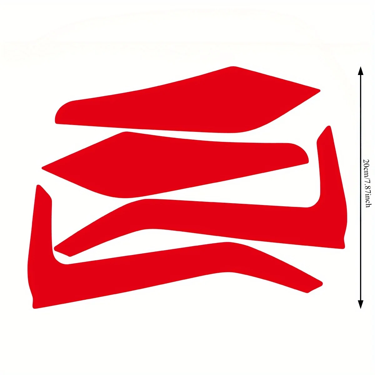 1Set Sport Style Motorcycle Sticker, Waterproof Vinyl Decal for Motorcycle Front Fairing Decor thumbnail 2