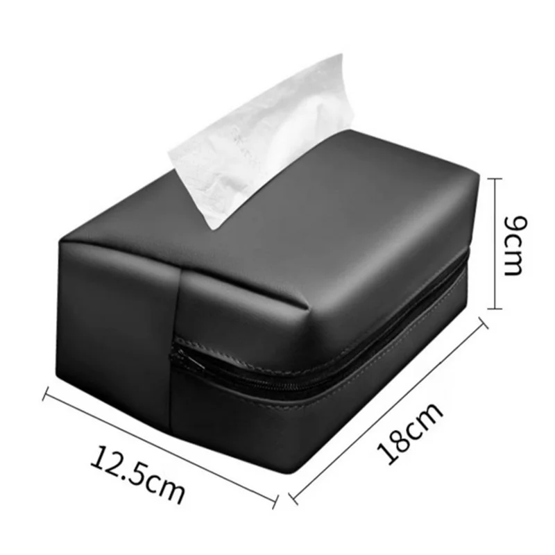 1PC Car Tissue Box Sunshade Seat Backrest Suspension Tissue Box Car Armrest Box Tissue Storage Box Car Storage Organization thumbnail 6