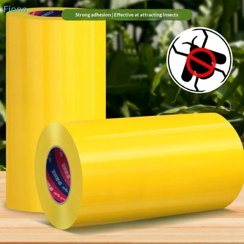 ✔1 Roll Insect Trap 10 Meters Yellow Double-sided Insect Proof Tape Garden Pest Control Prevent Aphids Ants Moths Climbing
