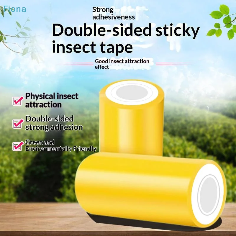 ✔1 Roll Insect Trap 10 Meters Yellow Double-sided Insect Proof Tape Garden Pest Control Prevent Aphids Ants Moths Climbing thumbnail 3