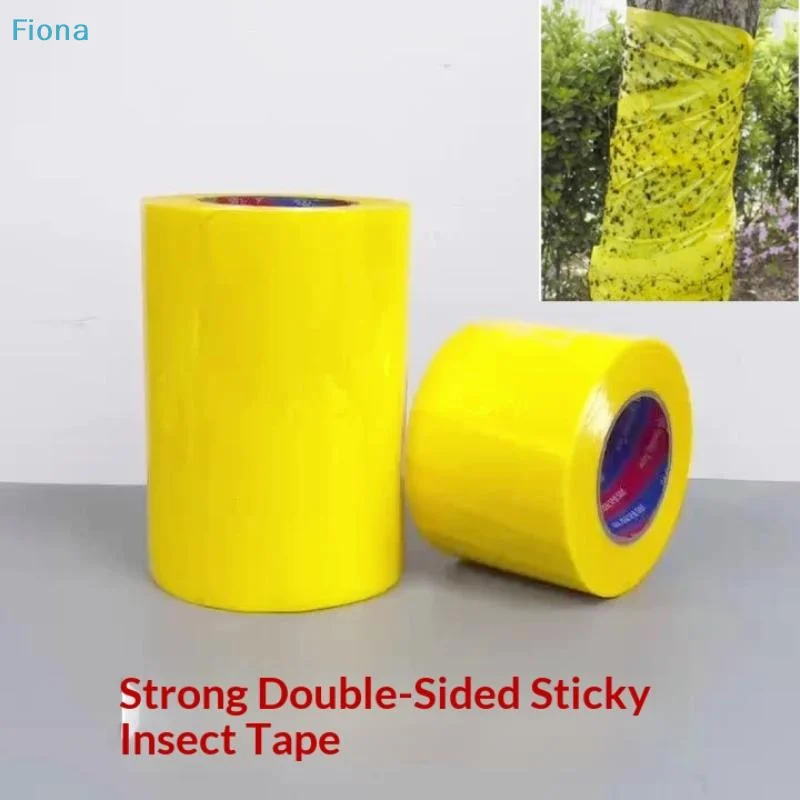 ✔1 Roll Insect Trap 10 Meters Yellow Double-sided Insect Proof Tape Garden Pest Control Prevent Aphids Ants Moths Climbing thumbnail 4