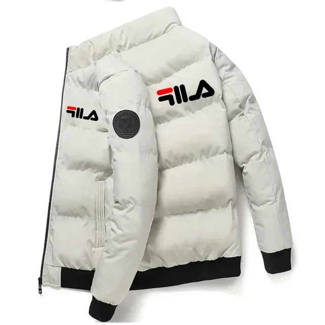 2026 Autumn Winter Men's Thick Warm Jacket Fashion Printed Windproof Coat Casual Zip Up Outerwear Male Parkas M-5XL thumbnail 6