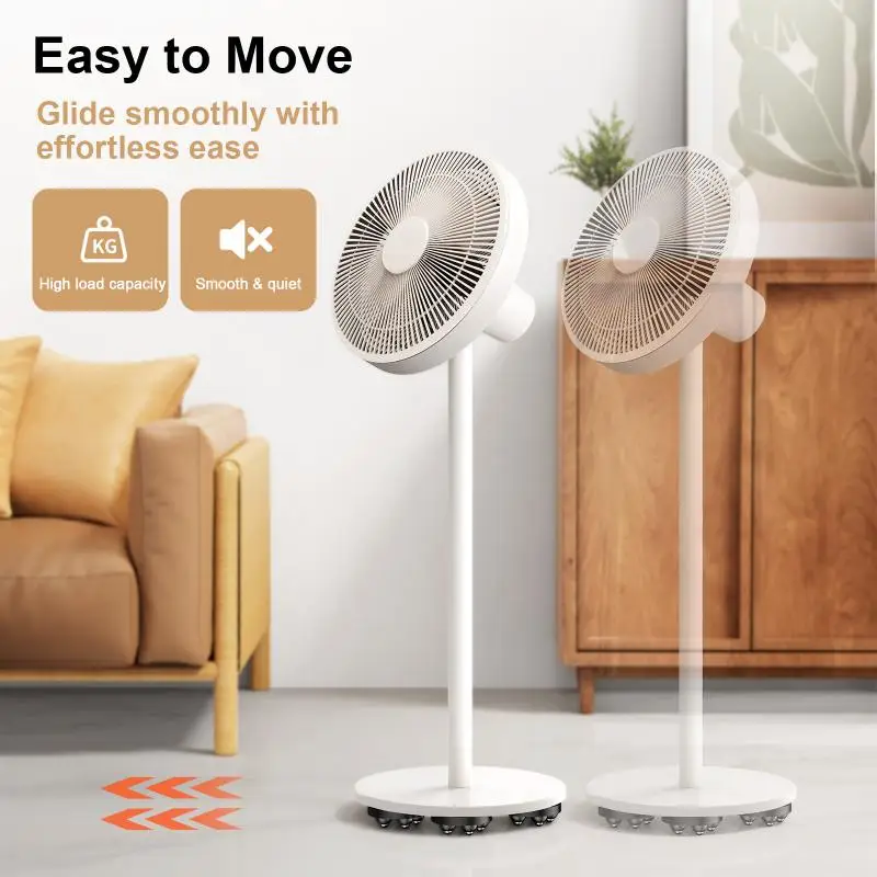 Eary 4pcs Adjustable Movable Furniture Chair Leg Furniture Foot Pads with 5 Wheel Rollers Washing Machine Riser Bed Sofa Booster thumbnail 6