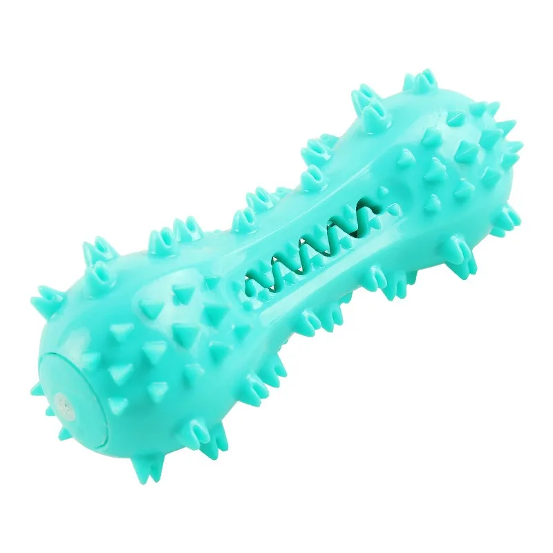 Squeaky Dog Chew Toy Sound Dumbbells Teeth Grinding Sticks Dog Teeth Bone Toothbrush Pet Supplies for Medium Large Dogs thumbnail 5