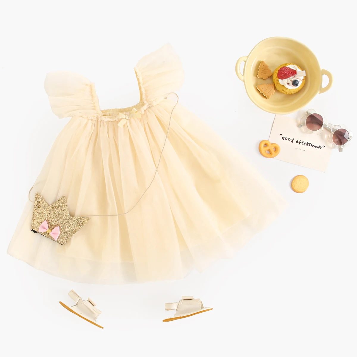 Fashion Summer Baby Dress Birthday Kids Girls Dress Party Sleeveless thumbnail 6