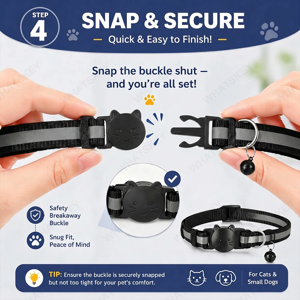 Adjustable Pet Collar Gps Tracker Google Find My Android Finder Location Tracker Kits Pet Supplies Cat Pet Electronic Devices thumbnail 6