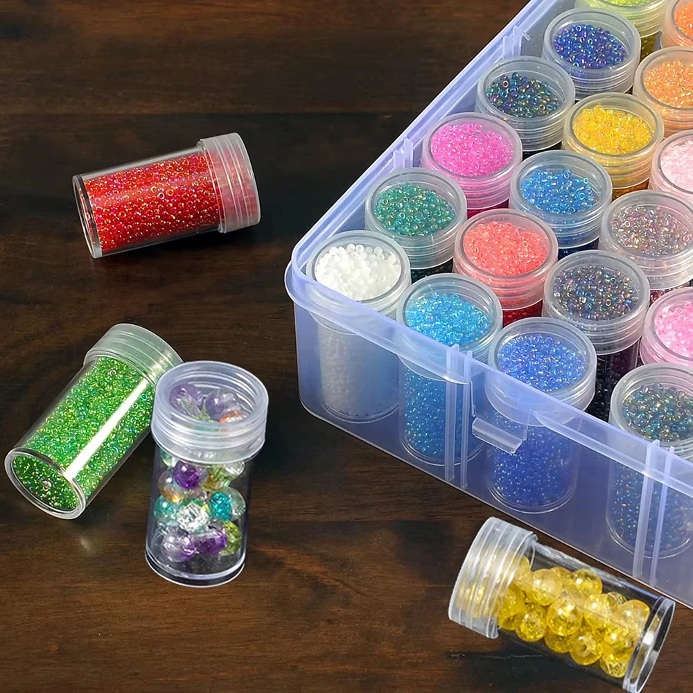 24/30/60-Bottle Diamond Painting Storage Box, Including Number Stickers, Label Stickers, Diy Organization Tools And Funnel. thumbnail 4