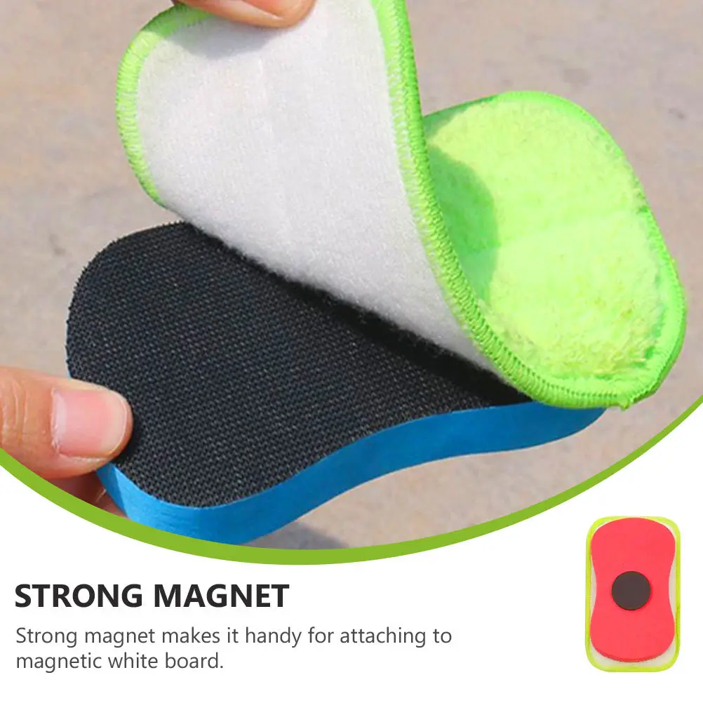 3Pcs Magnetic Whiteboard Erasers Premium Eva Detachable Washable Lightweight Dry Eraser School Office Supply Magnetic Erasers thumbnail 3