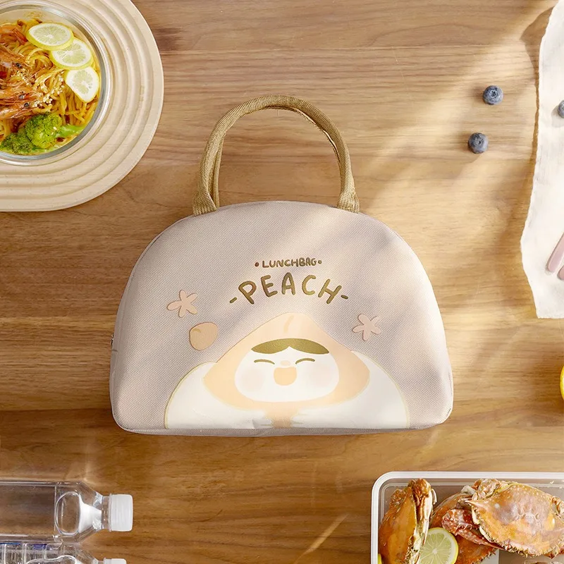 Cute Fruit Print Insulated Lunch Bag Oxford Cloth Lunch Tote Bag Leakproof Thermal Cooler Bag for Office School Work Travel thumbnail 3