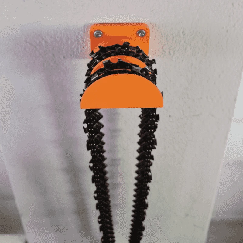 Chainsaw Chain Holder Wall Mounted Storage Rack for Garage Workshop Organizer thumbnail 5