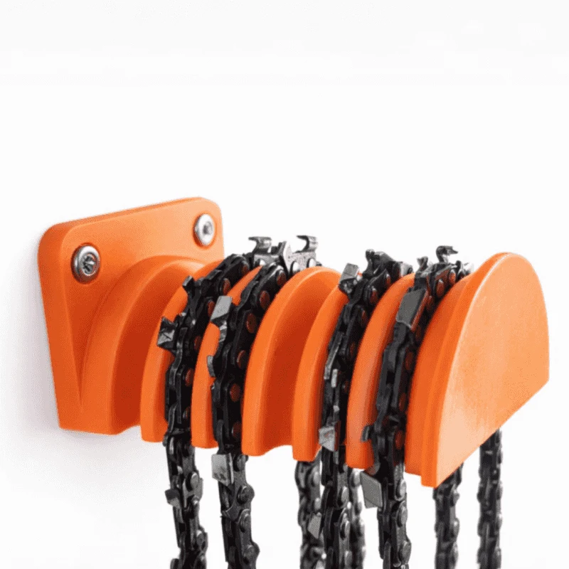 Chainsaw Chain Holder Wall Mounted Storage Rack for Garage Workshop Organizer