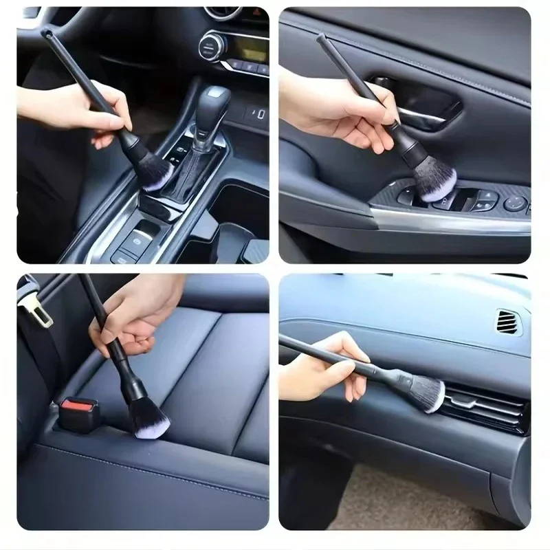 1/2Pcs 16/24CM Soft Bristle Car Interior Detailing Brush Soft Bristle Brush Auto Dash Duster Tool for Car & Motorcycle Cleaning thumbnail 5