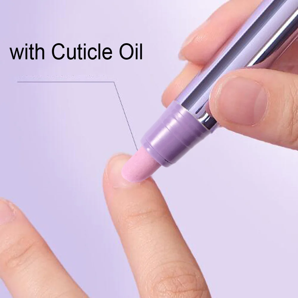 1 Piece 3-in-1 Nail Care Pen, Cuticle Oil Pen, Ceramic Cuticle Remover, Moisturizing Nail Treatment to Improve Hangnails and Dea thumbnail 2
