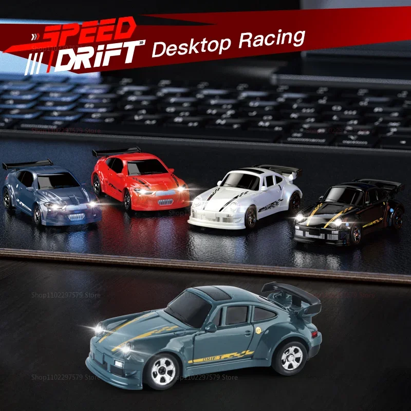 HOT KF20 1:64 RC Drift Car 2.4G High-Speed Racing Cars Four-Wheel Mini Desktop Remote Control Car Electric Toy Electric Toy Kids thumbnail 5