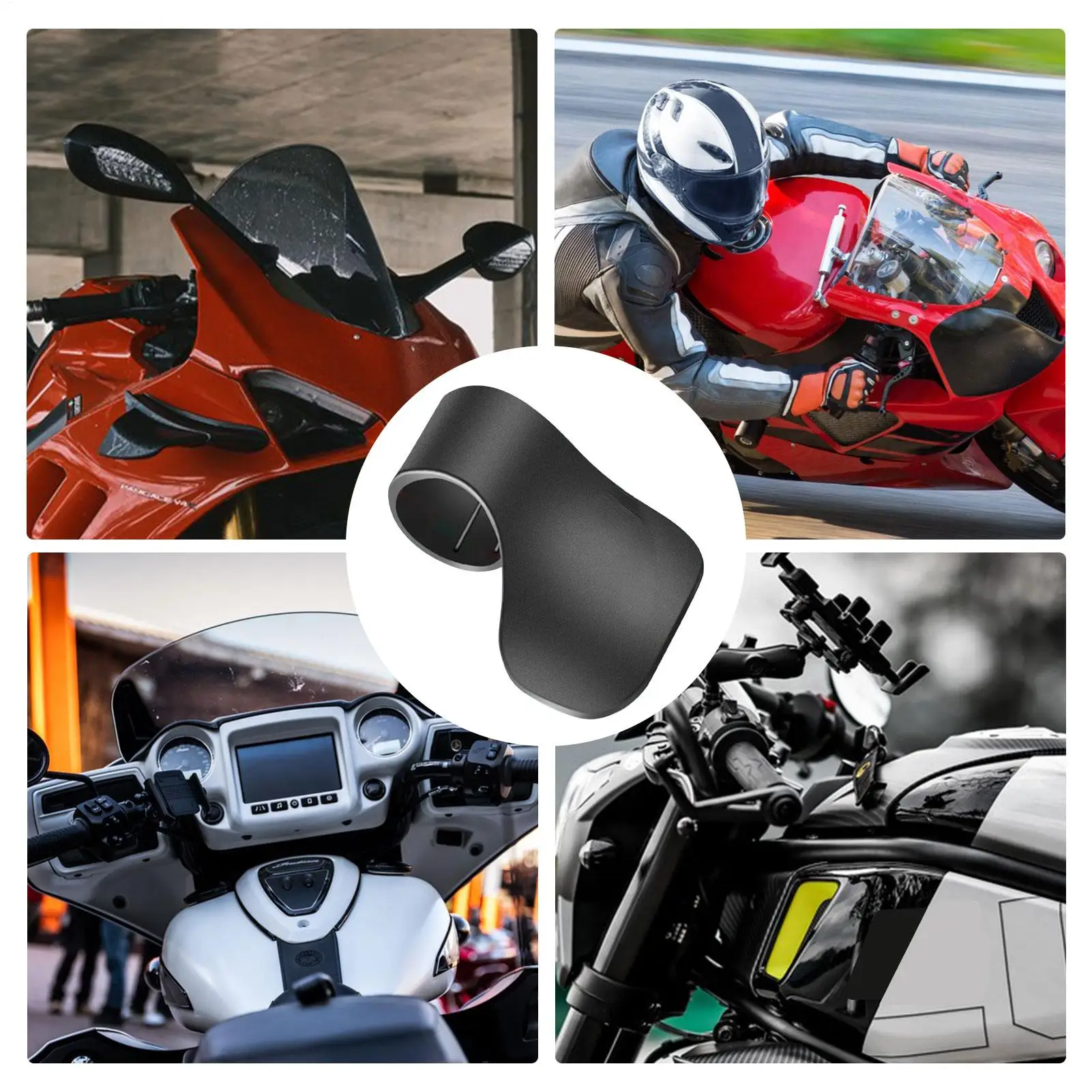 Throttle Assist Motorcycle Grips Throttle Booster Assist Wrist Rest Control Handlebar Grip General For Electric vehicle tricycle thumbnail 5