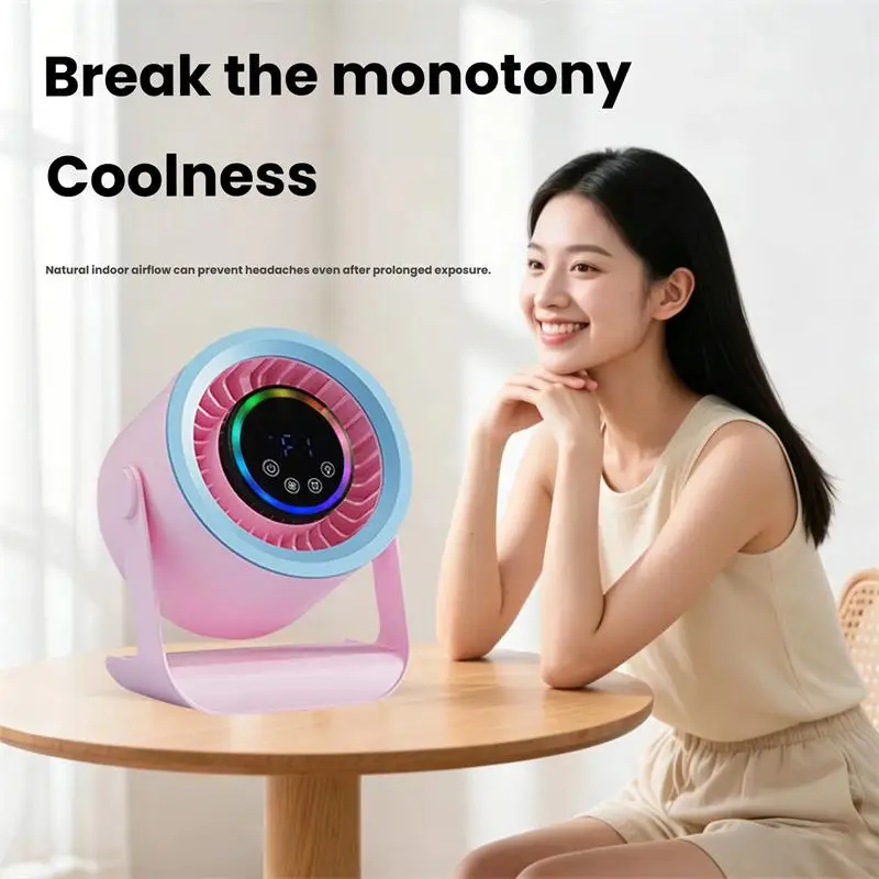 Air circulation fan, small USB-powered charging fan, household kitchen charging silent desktop turbo fan, portable small electri thumbnail 5