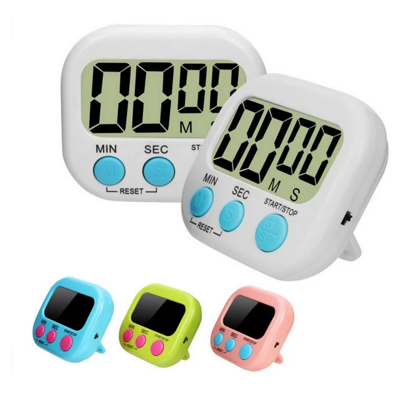 Digital Kitchen Timer LCD Display Stopwatch Clock Multi-function Reminder Pomodoro Tool Gadgets for Home Dining Bar Cooking