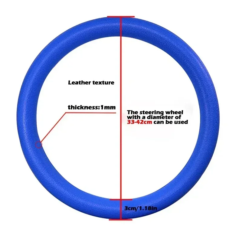 New energy vehicle steering wheel protector anti slip universal silicone steering wheel cover with full surround elasticity thumbnail 6