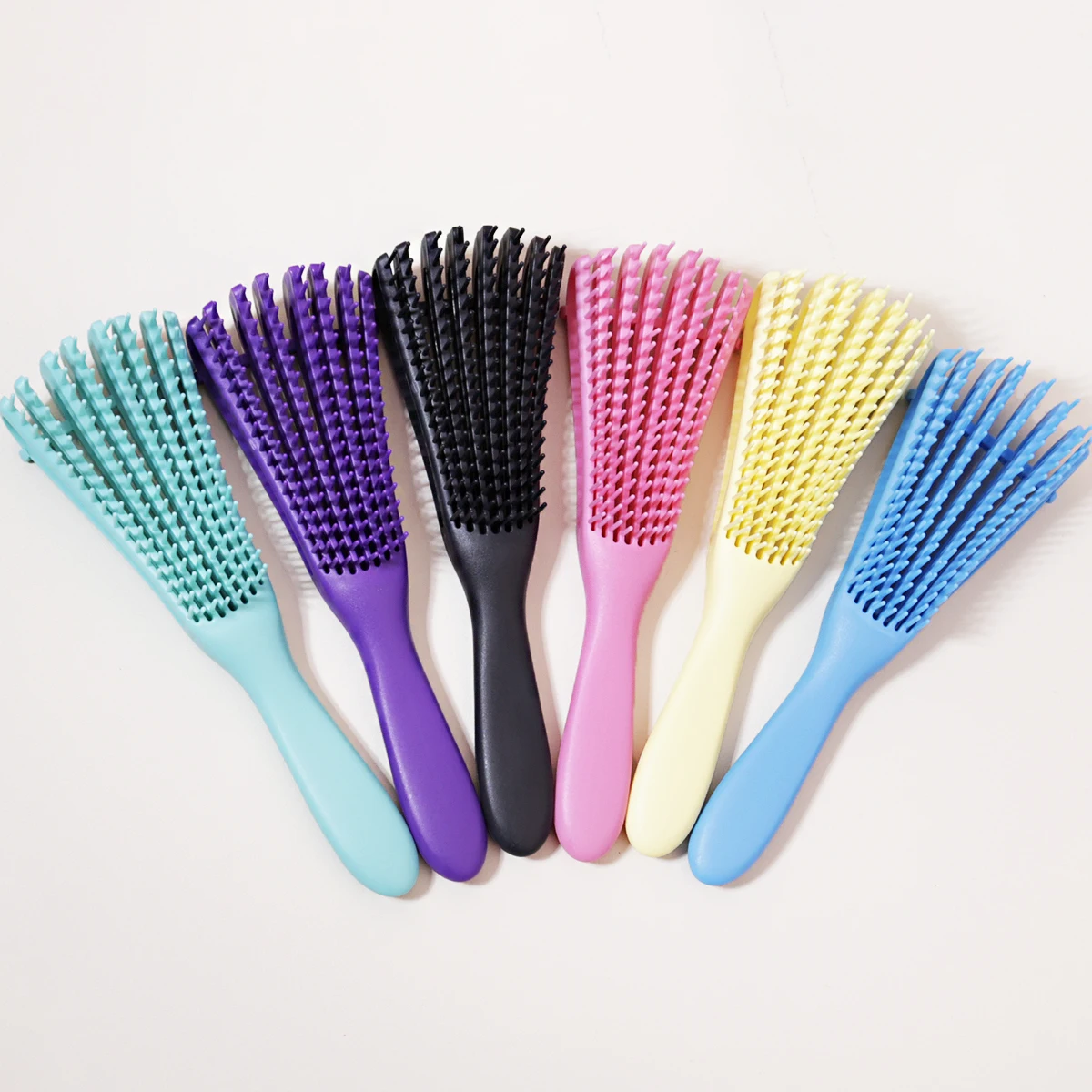 Scalp Massage Brush & Wet Curl Hair Brush – Anti-Static, Tangle-Free, Salon Hairdressing Tool for Real Hair Wigs
