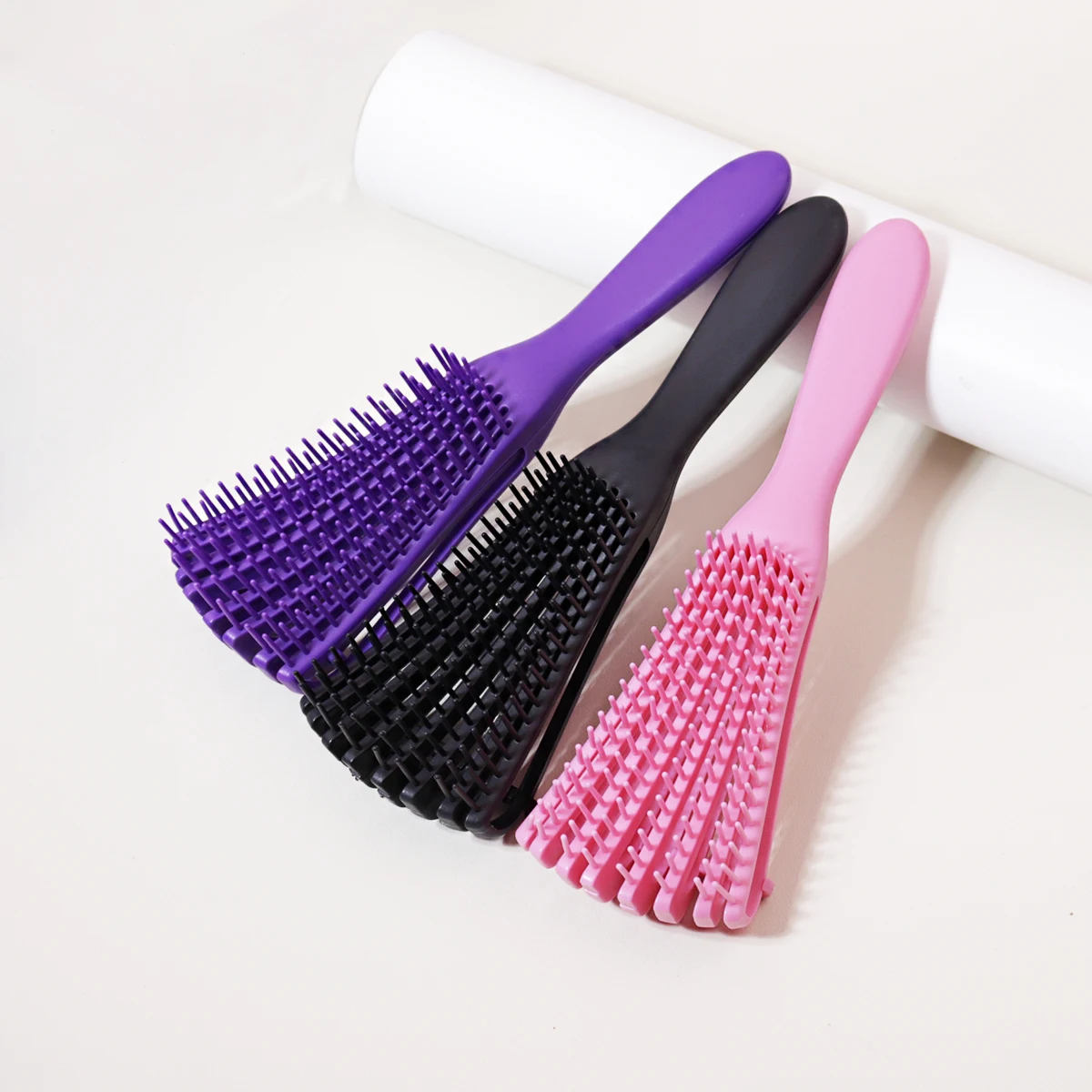 Scalp Massage Brush & Wet Curl Hair Brush – Anti-Static, Tangle-Free, Salon Hairdressing Tool for Real Hair Wigs thumbnail 5