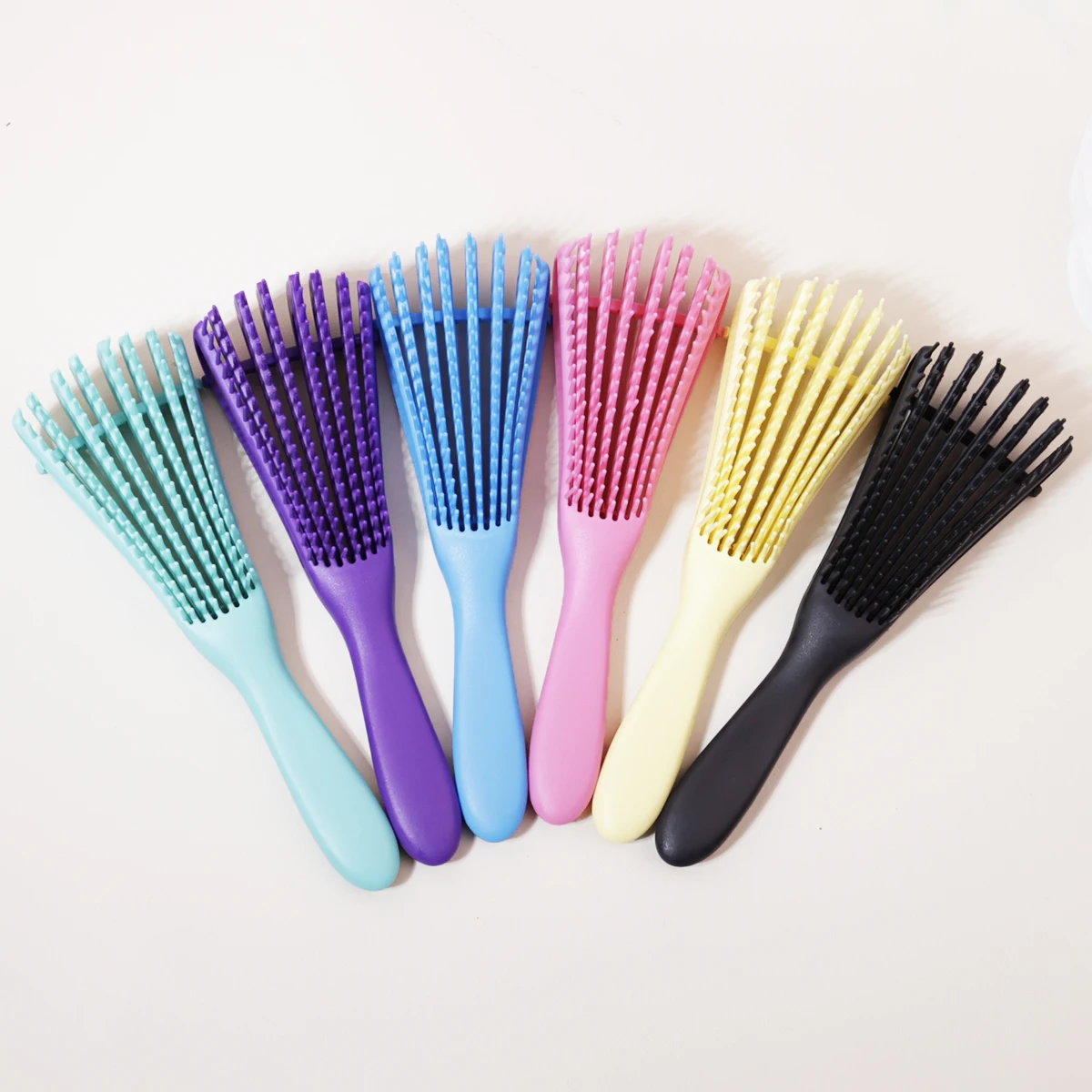 Scalp Massage Brush & Wet Curl Hair Brush – Anti-Static, Tangle-Free, Salon Hairdressing Tool for Real Hair Wigs thumbnail 3