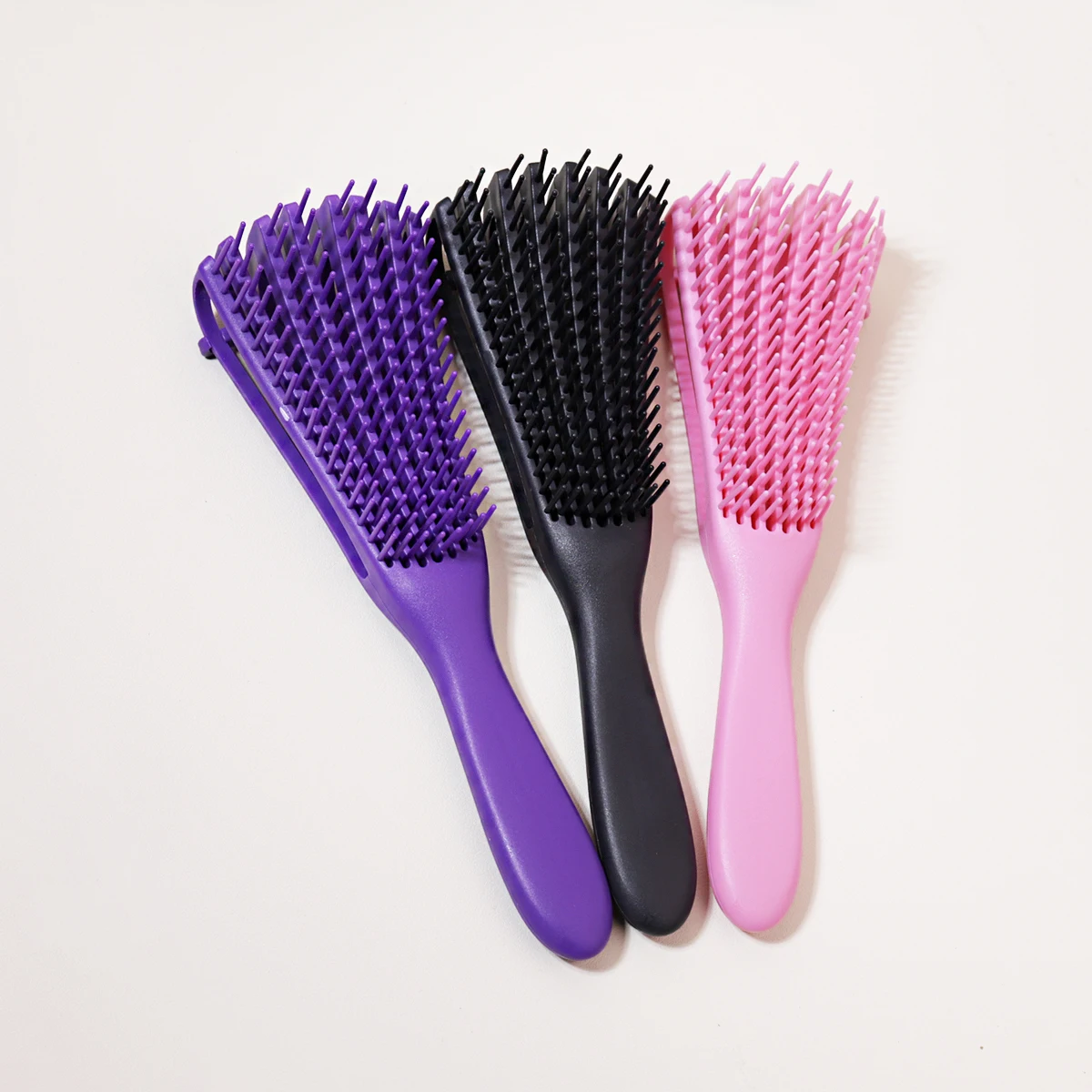 Scalp Massage Brush & Wet Curl Hair Brush – Anti-Static, Tangle-Free, Salon Hairdressing Tool for Real Hair Wigs thumbnail 4