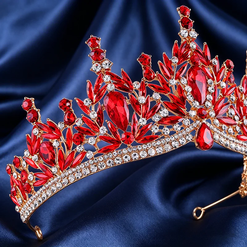 16 Colors Princess Tiaras and Crowns Women Headdress Wedding Crown Hair Jewelry for Party Birthday Daidem Accessories thumbnail 3