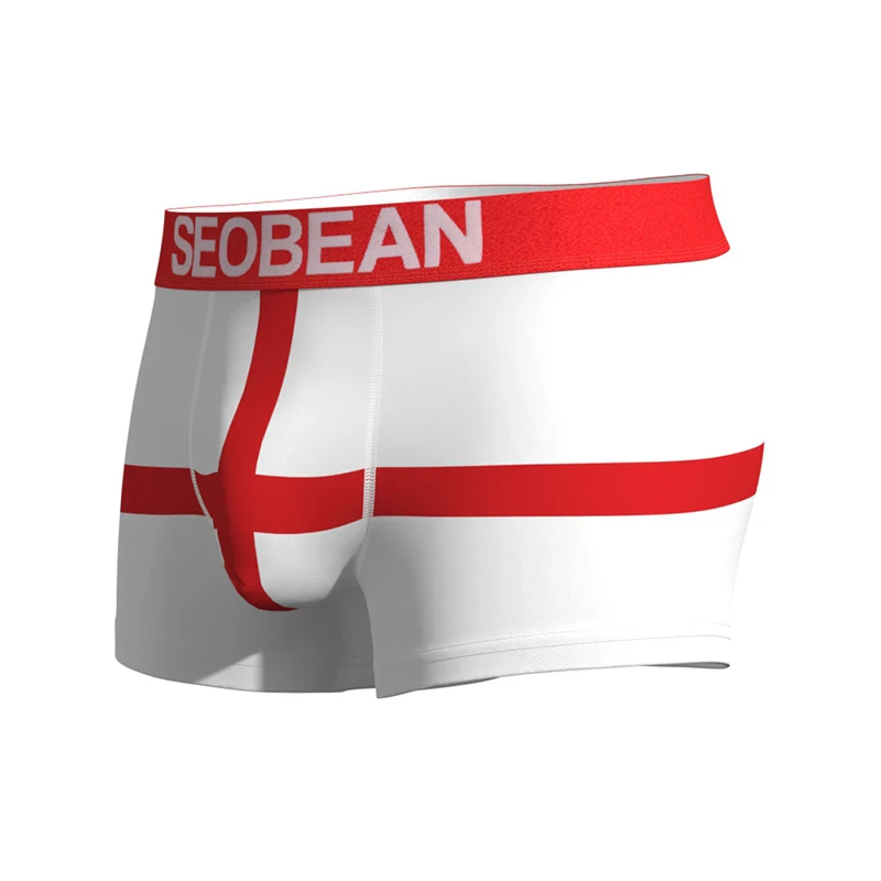 Summer Leisure Mens Breathable Briefs Shorts Fashion Flag Printed Boxer Pajama Men Daily Casual Elastic Slim Fit Shorts Boxers thumbnail 3