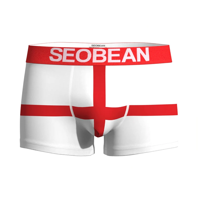 Summer Leisure Mens Breathable Briefs Shorts Fashion Flag Printed Boxer Pajama Men Daily Casual Elastic Slim Fit Shorts Boxers thumbnail 2