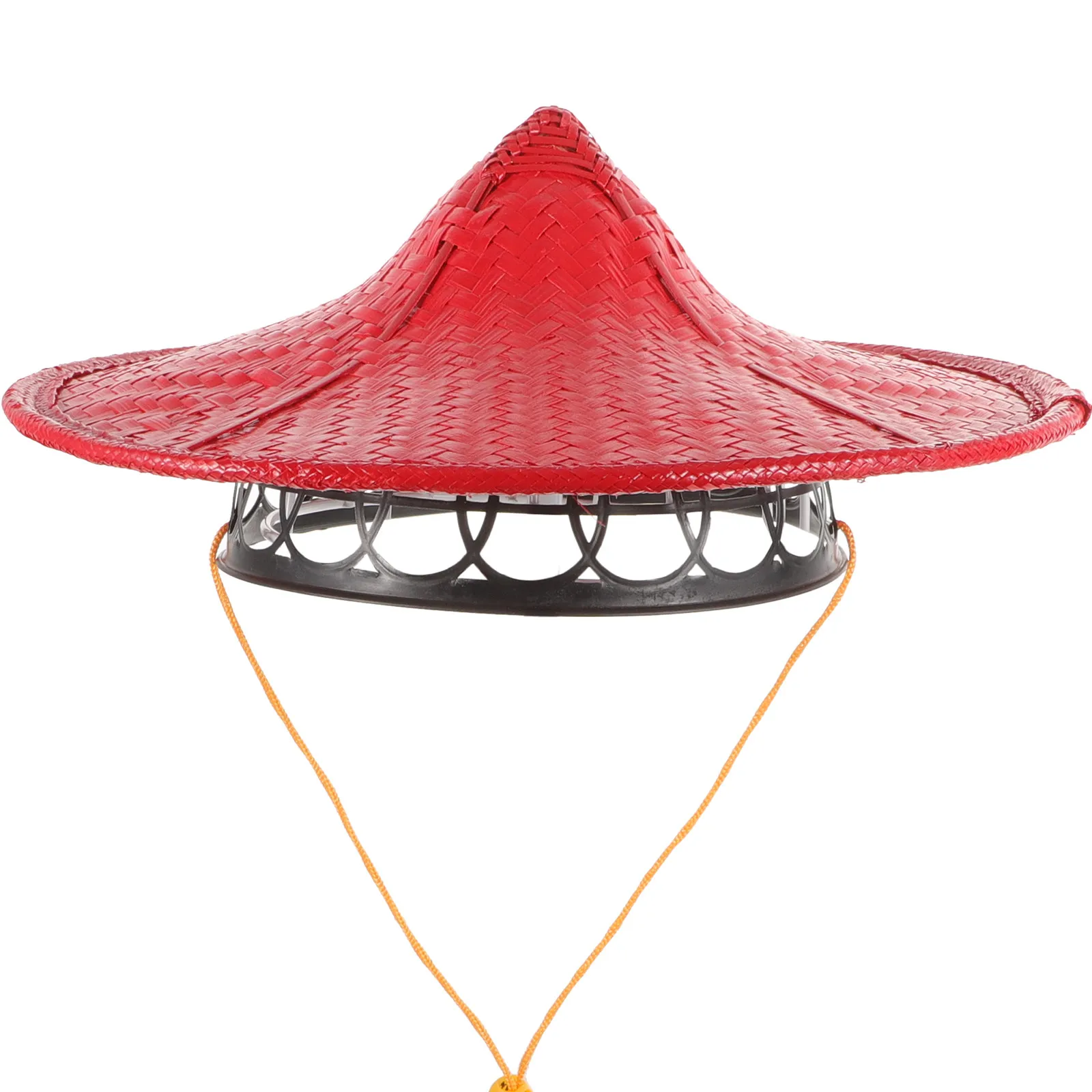 Traditional Chinese Hat Japanese Style Cosplay Headwear Shikanoko Oriental Costume Props Retro Ethnic Straw Bamboo Party Hat thumbnail 2