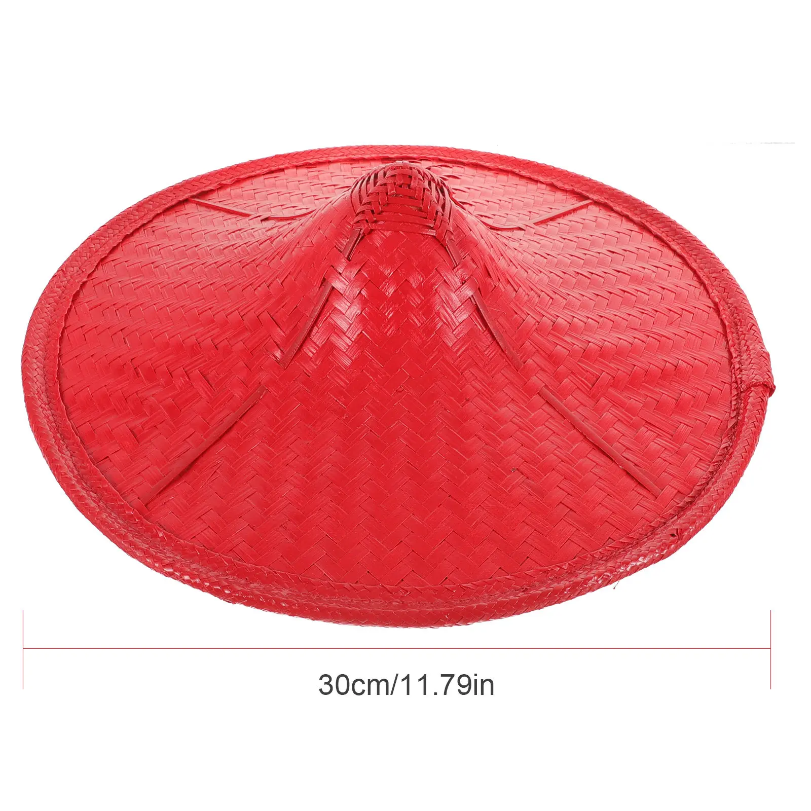 Traditional Chinese Hat Japanese Style Cosplay Headwear Shikanoko Oriental Costume Props Retro Ethnic Straw Bamboo Party Hat thumbnail 6