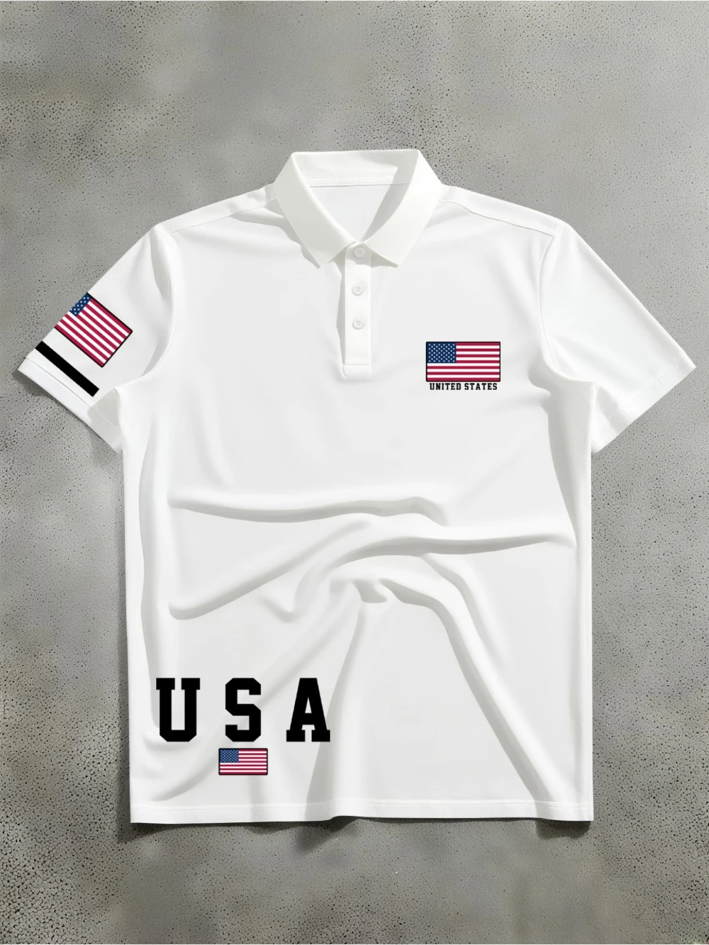 Men's Polo Shirt Fashion Street Trendy Cool Pattern Printed Short Sleeve Polo Shirt Business Breathable Polo Shirt Top