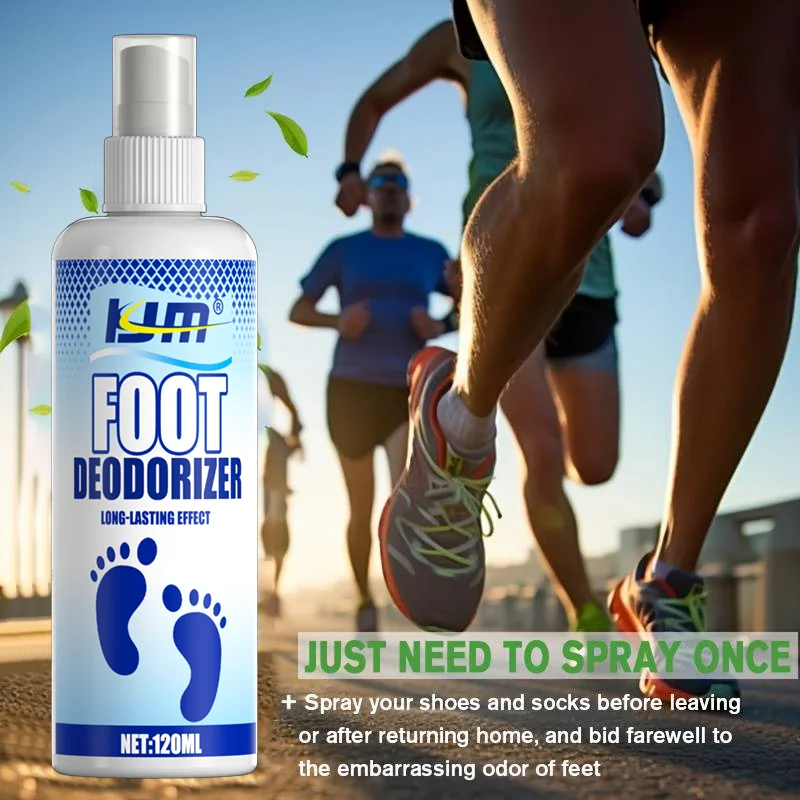 KJM 120ml Foot & Shoe Deodorizer Spray, Quick Odor Eliminator, Long-Lasting Fresh Scent Footwear Spray thumbnail 6