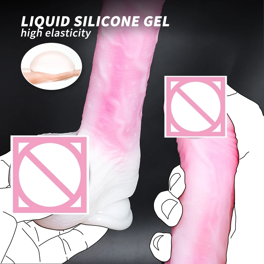 Realistic Silicone Suction Cup Dildo Telescopic Thrusting Vibrator Heating Anal Vaginal Adult Sex Toys for Women Couples thumbnail 6